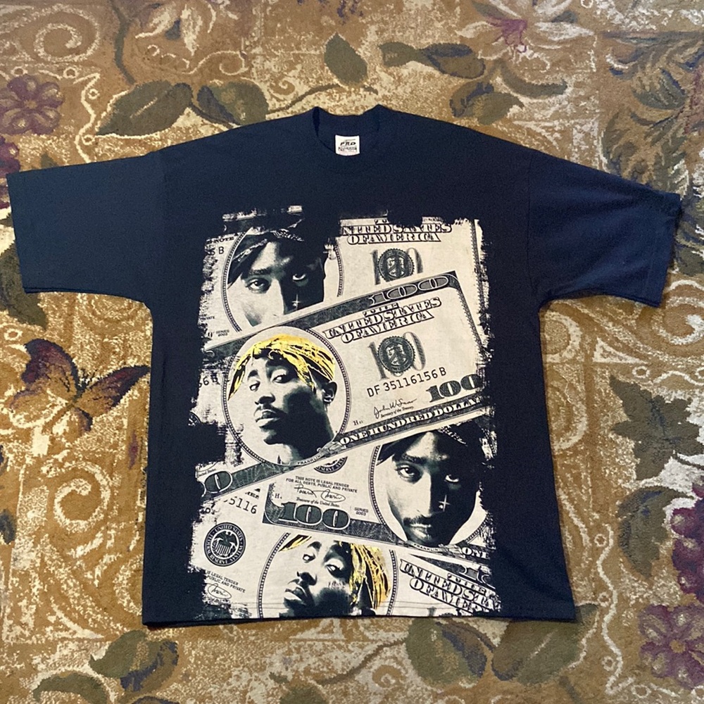 Vintage boot 2 Pac rap tee